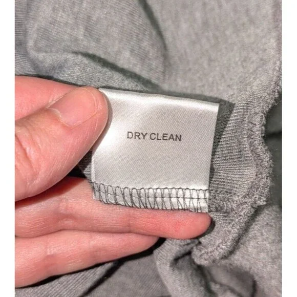 Check and Stripe Cardigan L Women's Gray Draped Open Front Pockets Sweater - Picture 8 of 8